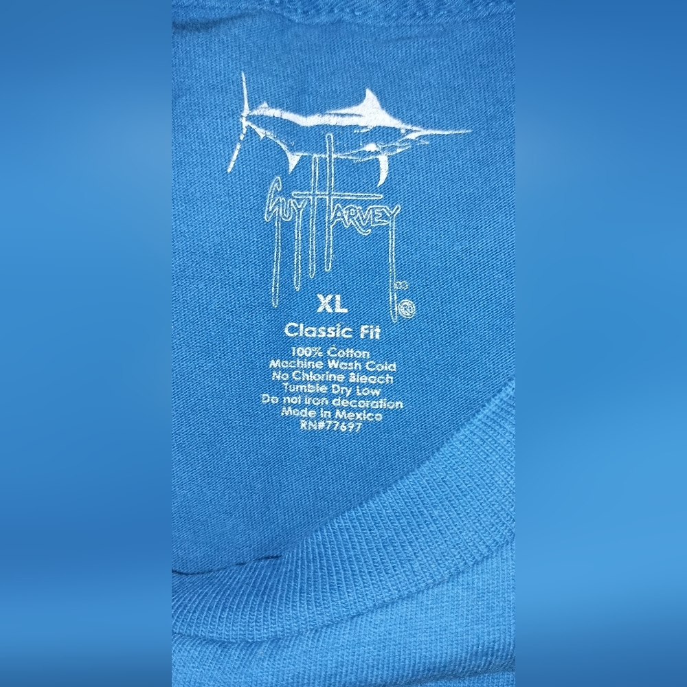 Guy Harvey By AFTCO Men's Fishing T-shirts X-Large - Picture 4 of 10
